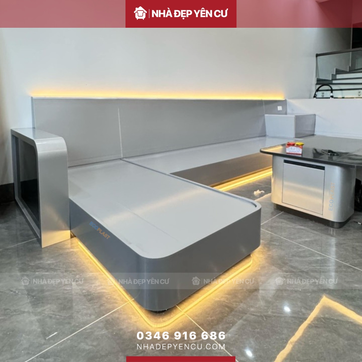 Mẫu ghế sofa sử dụng vật liệu Ecoplast