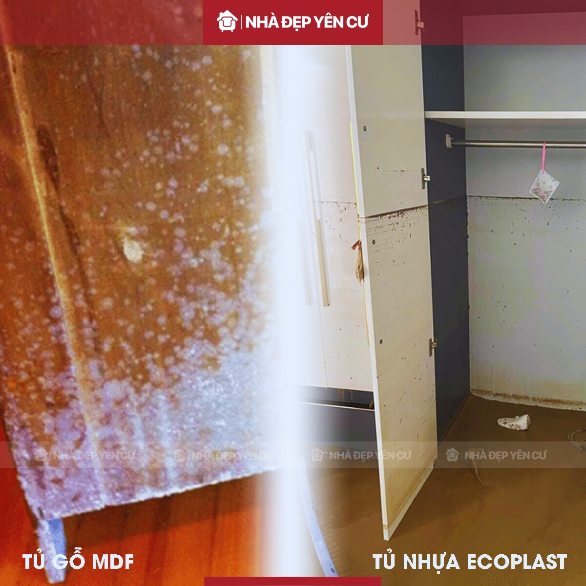 So sánh tủ gỗ MDF và tủ nhựa Ecoplast